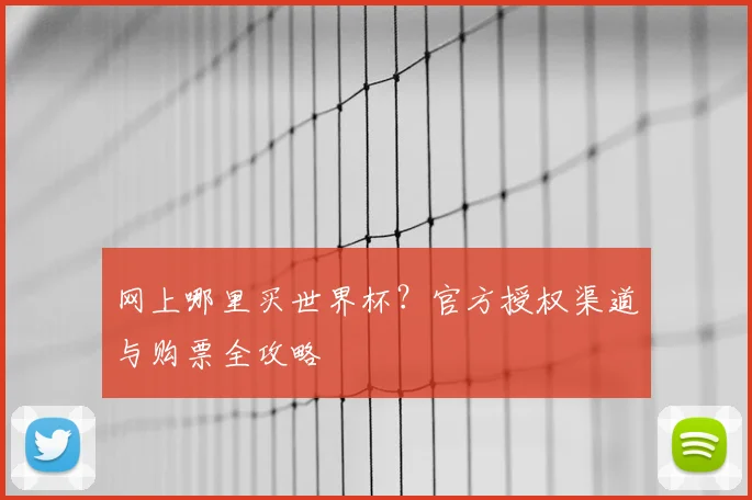 网上哪里买世界杯？官方授权渠道与购票全攻略